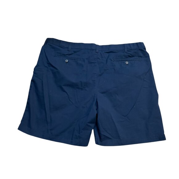 Croft Barrow Mens Navy Shorts Size 44 Flex Waist Casual Cotton Chino Summer Golf - Picture 2 of 6